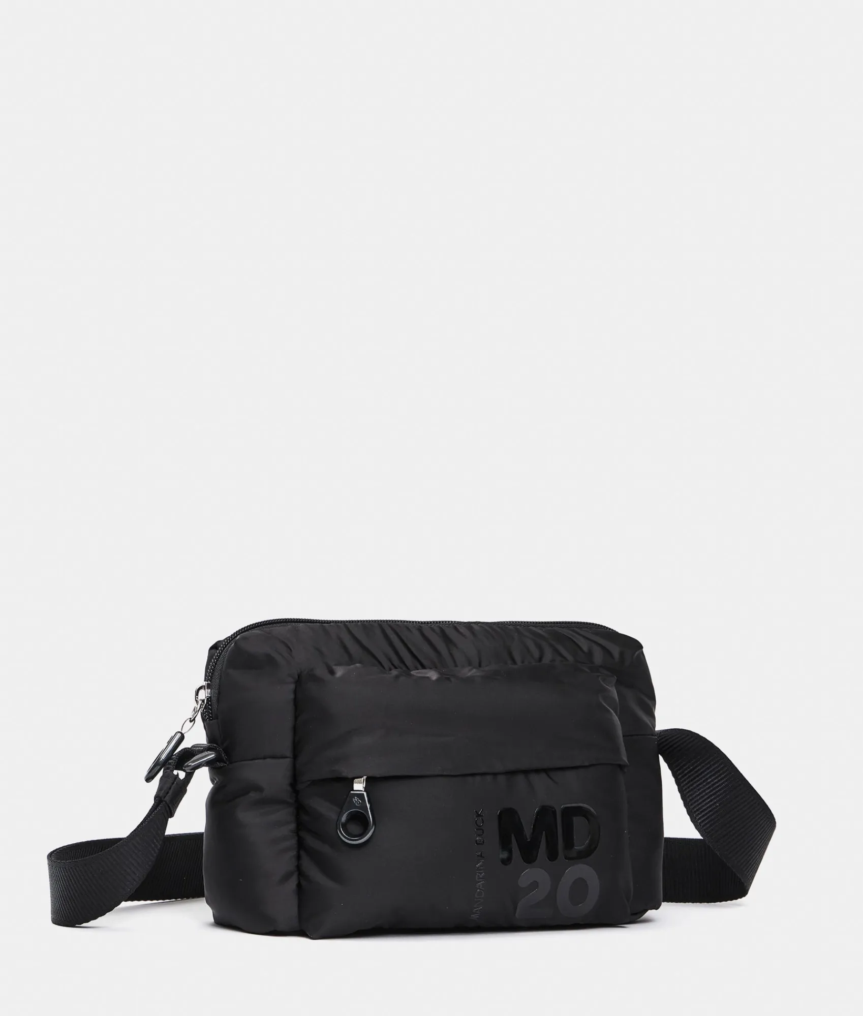 Outlet Mandarina Duck MD20 BALLOON Small Shoulder Bag With Pocket Black