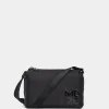 Fashion Mandarina Duck MD20 BALLOON Small Three-Pouch Shoulder Bag Black