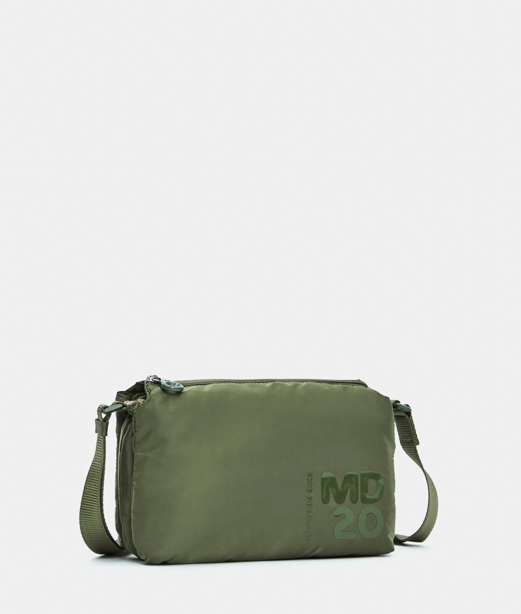 Online Mandarina Duck MD20 BALLOON Small Three-Pouch Shoulder Bag MilitaryGreen