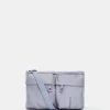 Hot Mandarina Duck MD20 Double Pocket Flat Crossbody Bag Lavander
