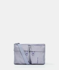 Hot Mandarina Duck MD20 Double Pocket Flat Crossbody Bag Lavander
