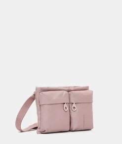 Online Mandarina Duck MD20 Double Pocket Flat Crossbody Bag Rose