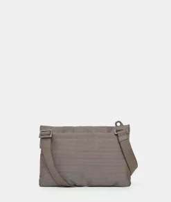 Best Mandarina Duck MD20 Double Pocket Flat Crossbody Bag Taupe