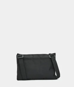 Hot Mandarina Duck MD20 Double Pocket Flat Crossbody Bag Black