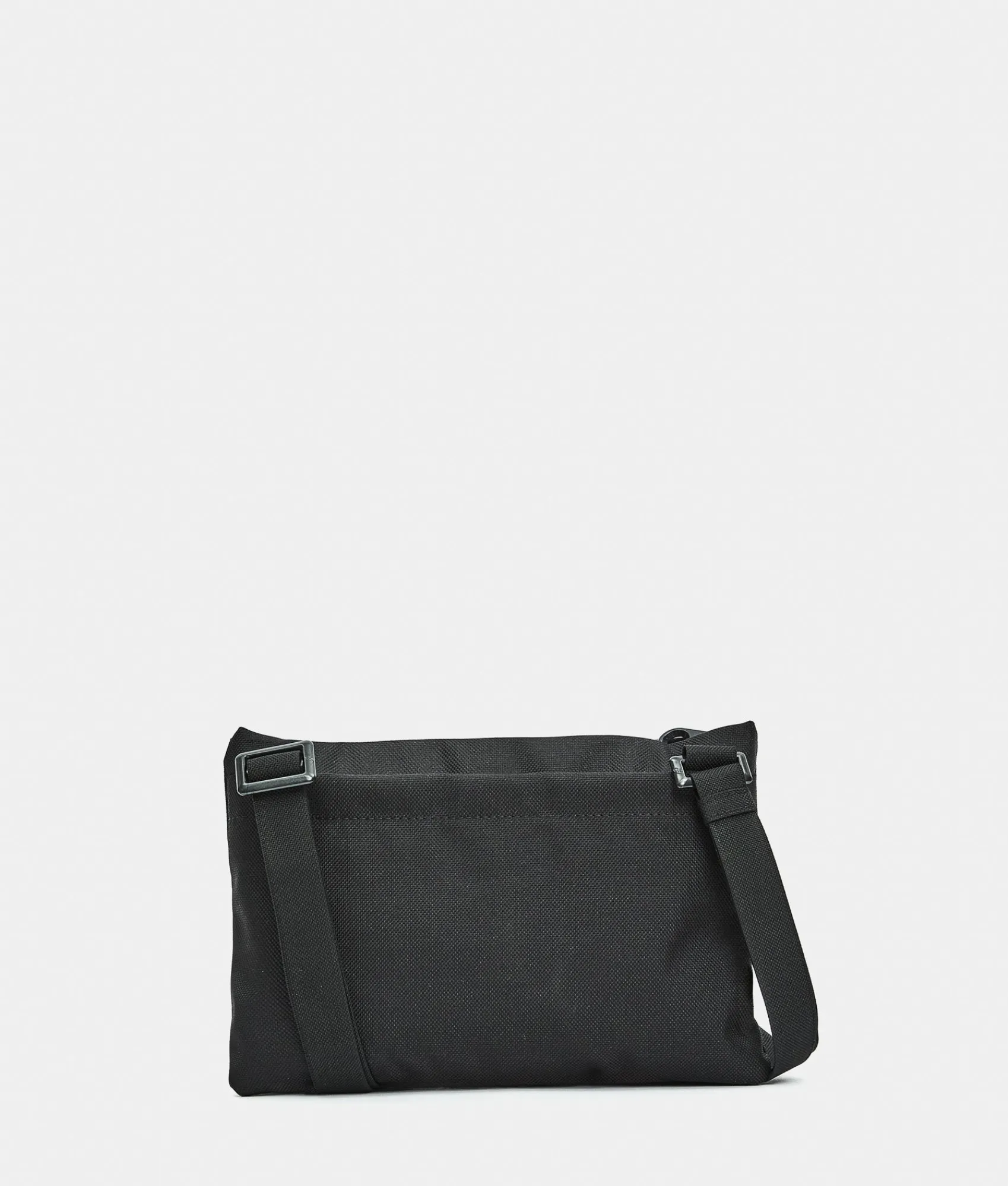 Hot Mandarina Duck MD20 Double Pocket Flat Crossbody Bag Black