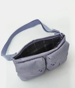Hot Mandarina Duck MD20 Double Pocket Flat Crossbody Bag Lavander