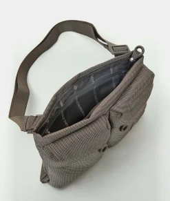 Best Mandarina Duck MD20 Double Pocket Flat Crossbody Bag Taupe