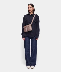 Best Mandarina Duck MD20 Double Pocket Flat Crossbody Bag Taupe