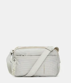 Online Mandarina Duck MD20 Expandable Double Zip Crossbody Bag WhitecapGrey