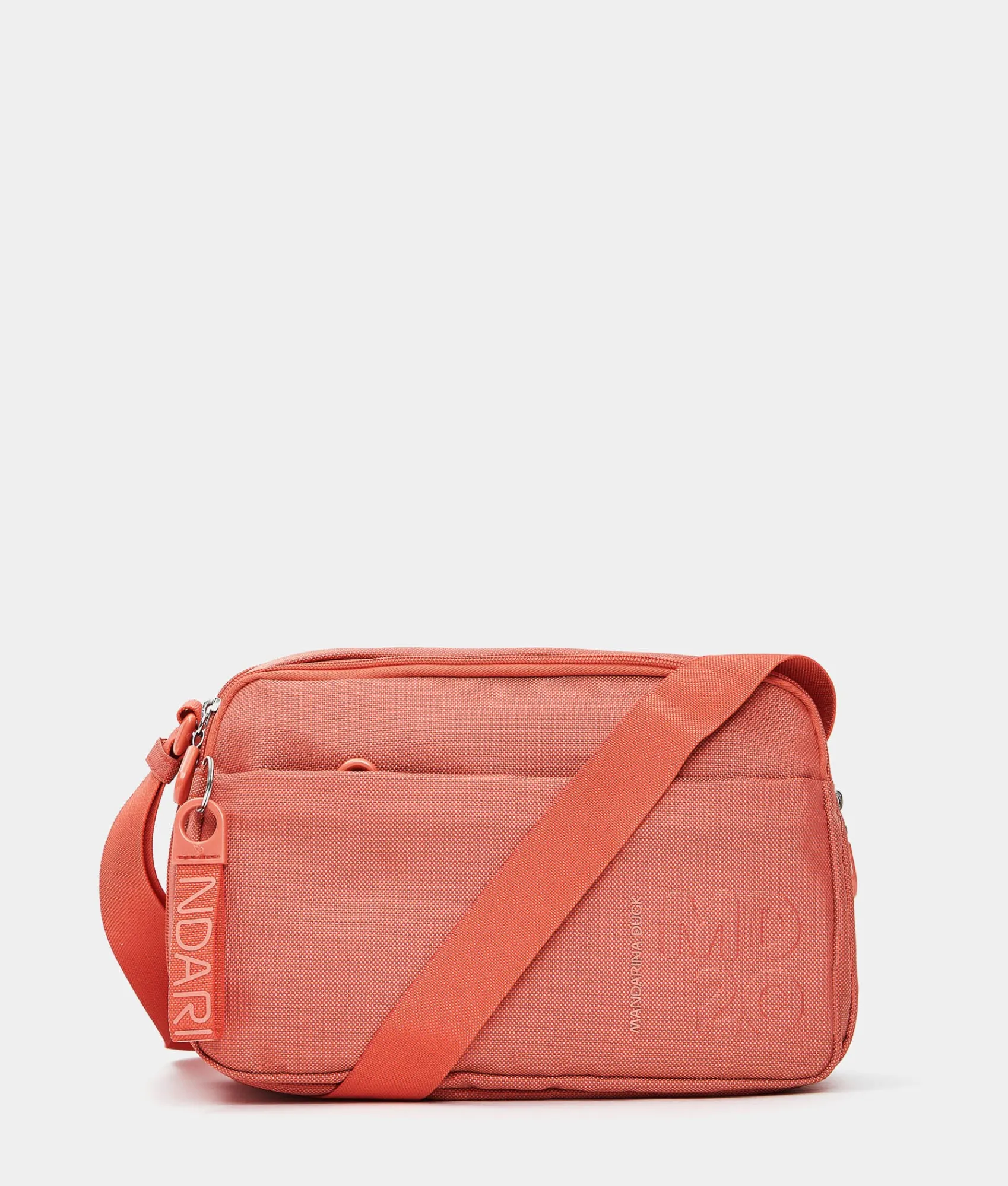 Discount Mandarina Duck MD20 Expandable Double Zip Crossbody Bag Tangerine