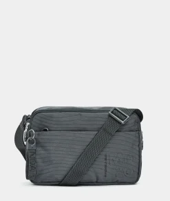 Sale Mandarina Duck MD20 Expandable Double Zip Crossbody Bag Steel