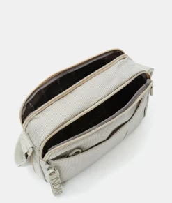 Online Mandarina Duck MD20 Expandable Double Zip Crossbody Bag WhitecapGrey