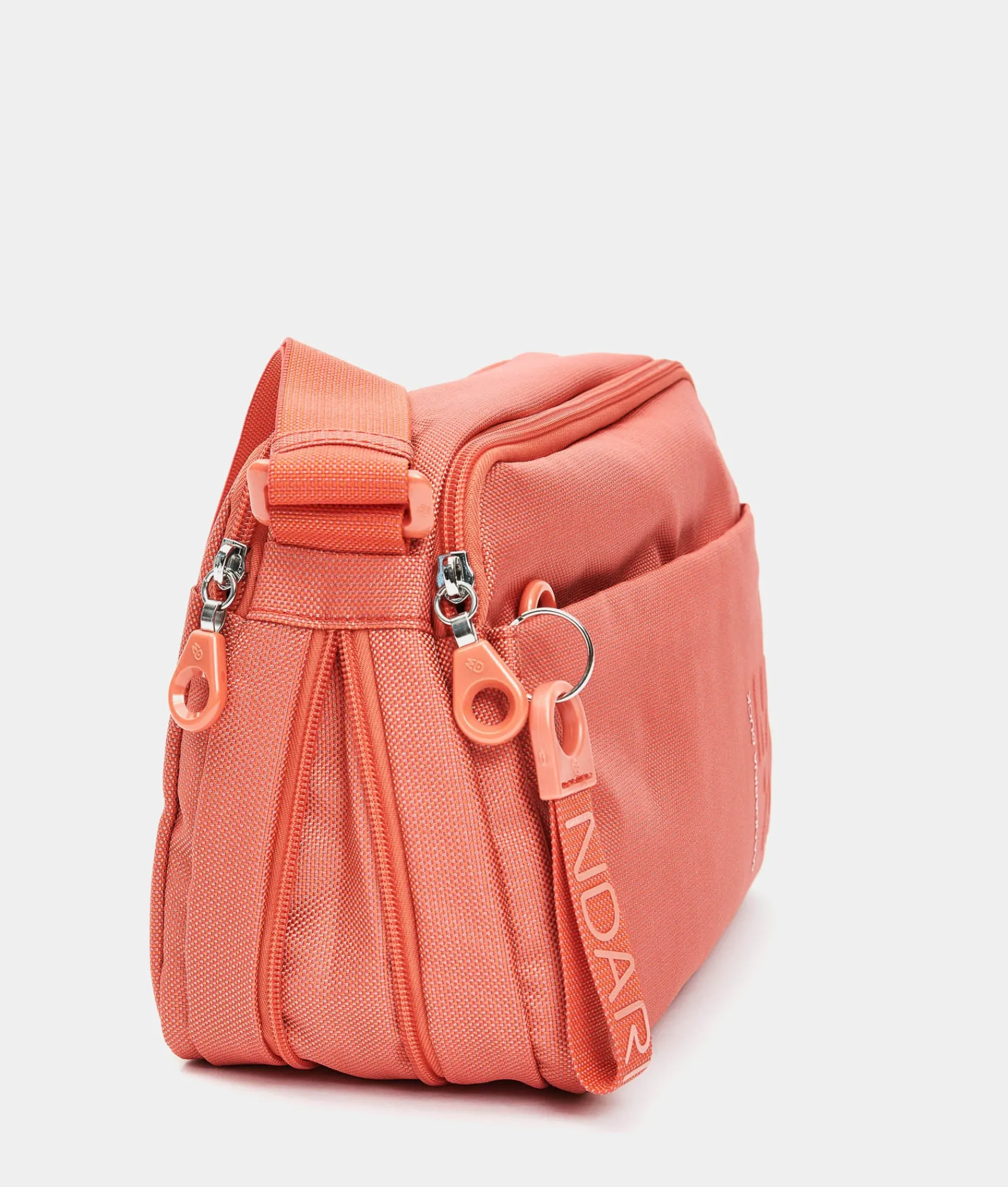 Discount Mandarina Duck MD20 Expandable Double Zip Crossbody Bag Tangerine