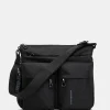 Sale Mandarina Duck MD20 Large .Expandable Crossbody Bag Black