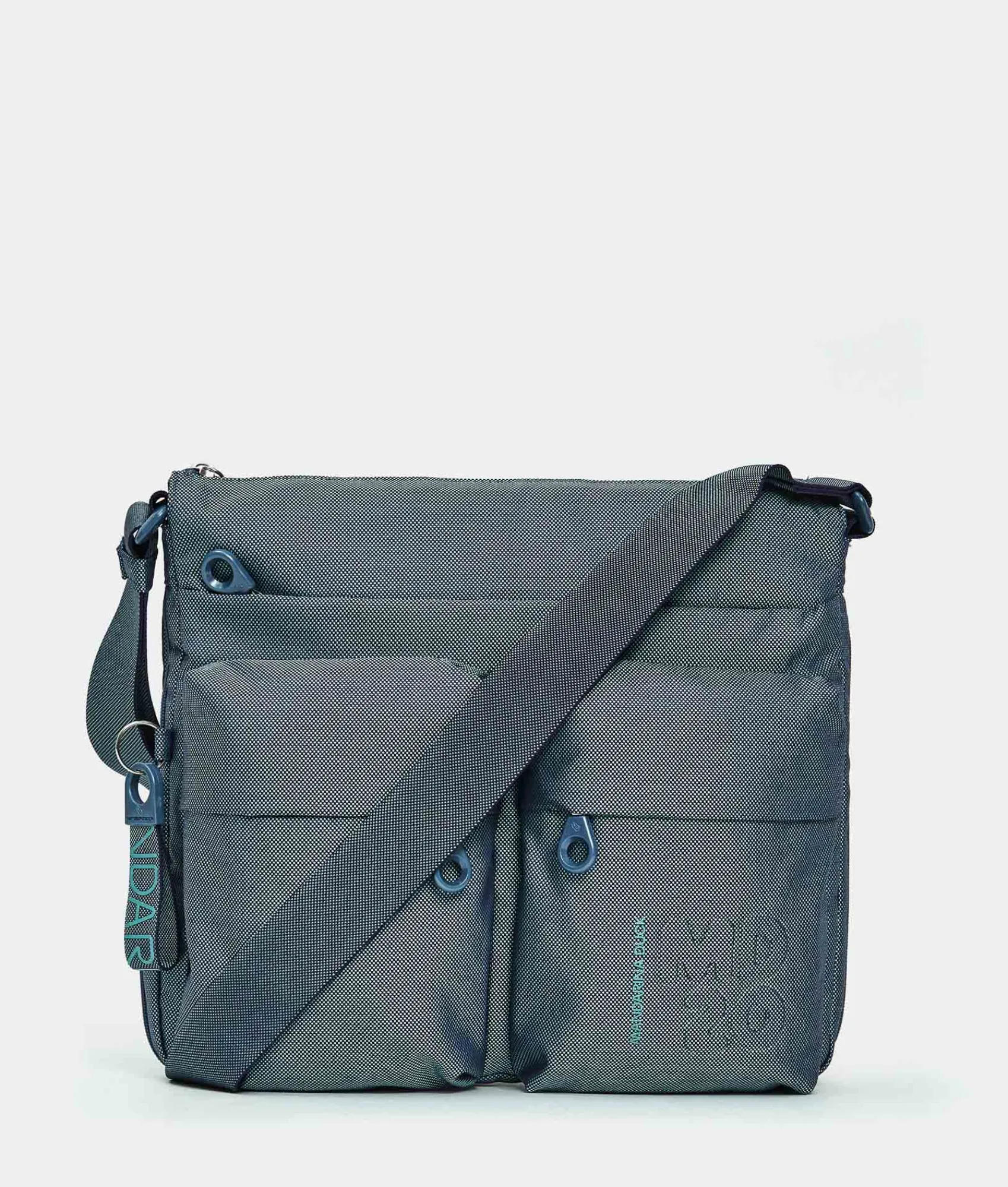 Discount Mandarina Duck MD20 Large .Expandable Crossbody Bag BlueWing