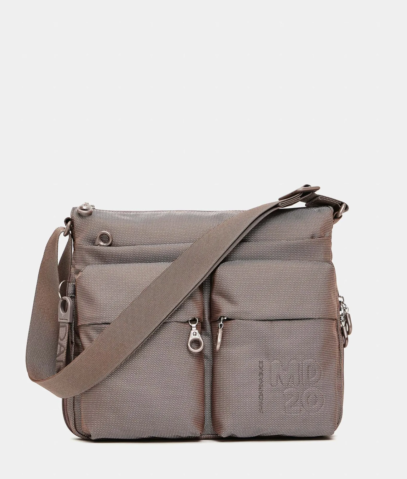 Hot Mandarina Duck MD20 Large .Expandable Crossbody Bag Taupe