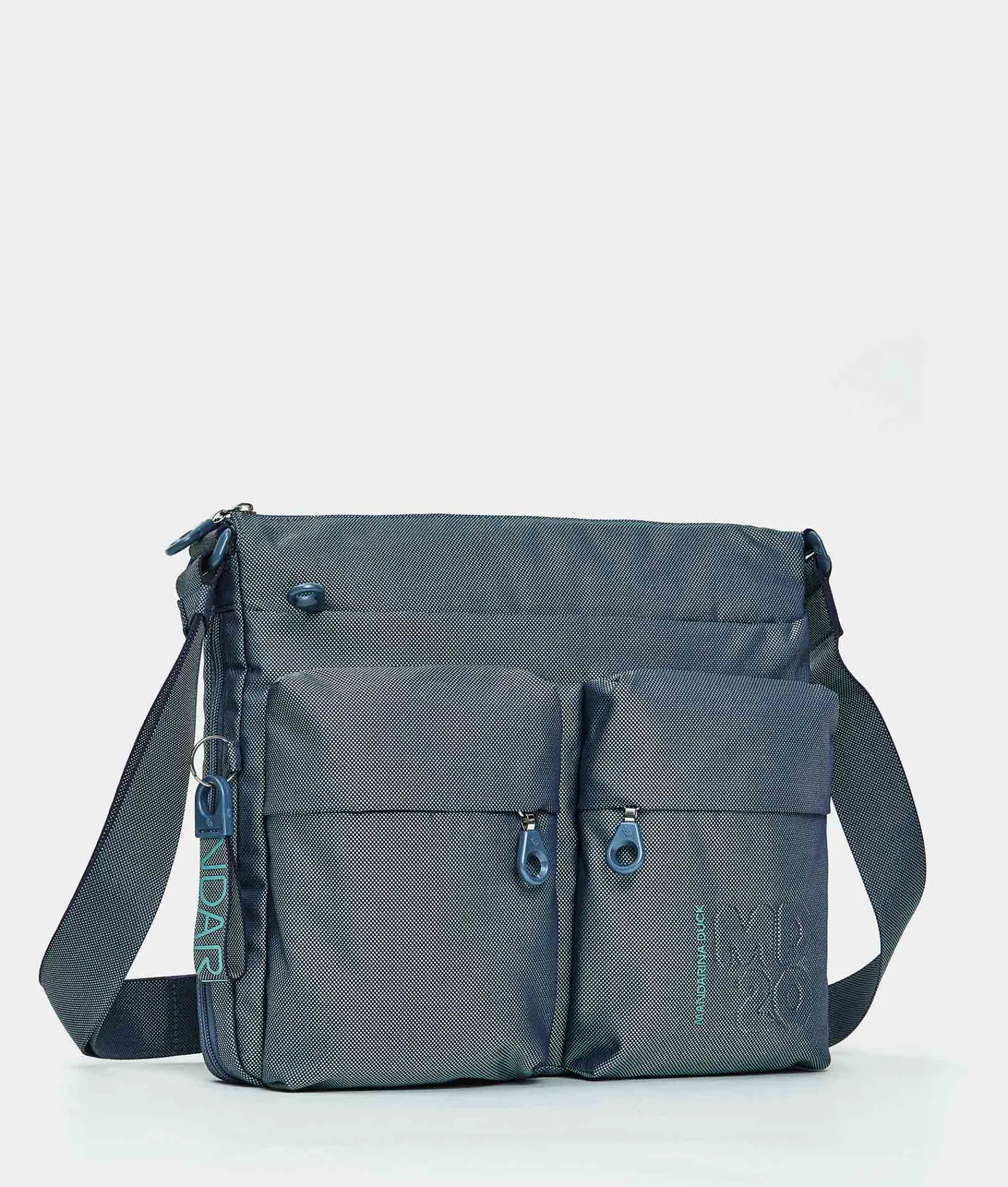 Discount Mandarina Duck MD20 Large .Expandable Crossbody Bag BlueWing