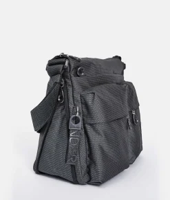Hot Mandarina Duck MD20 Large .Expandable Crossbody Bag Steel