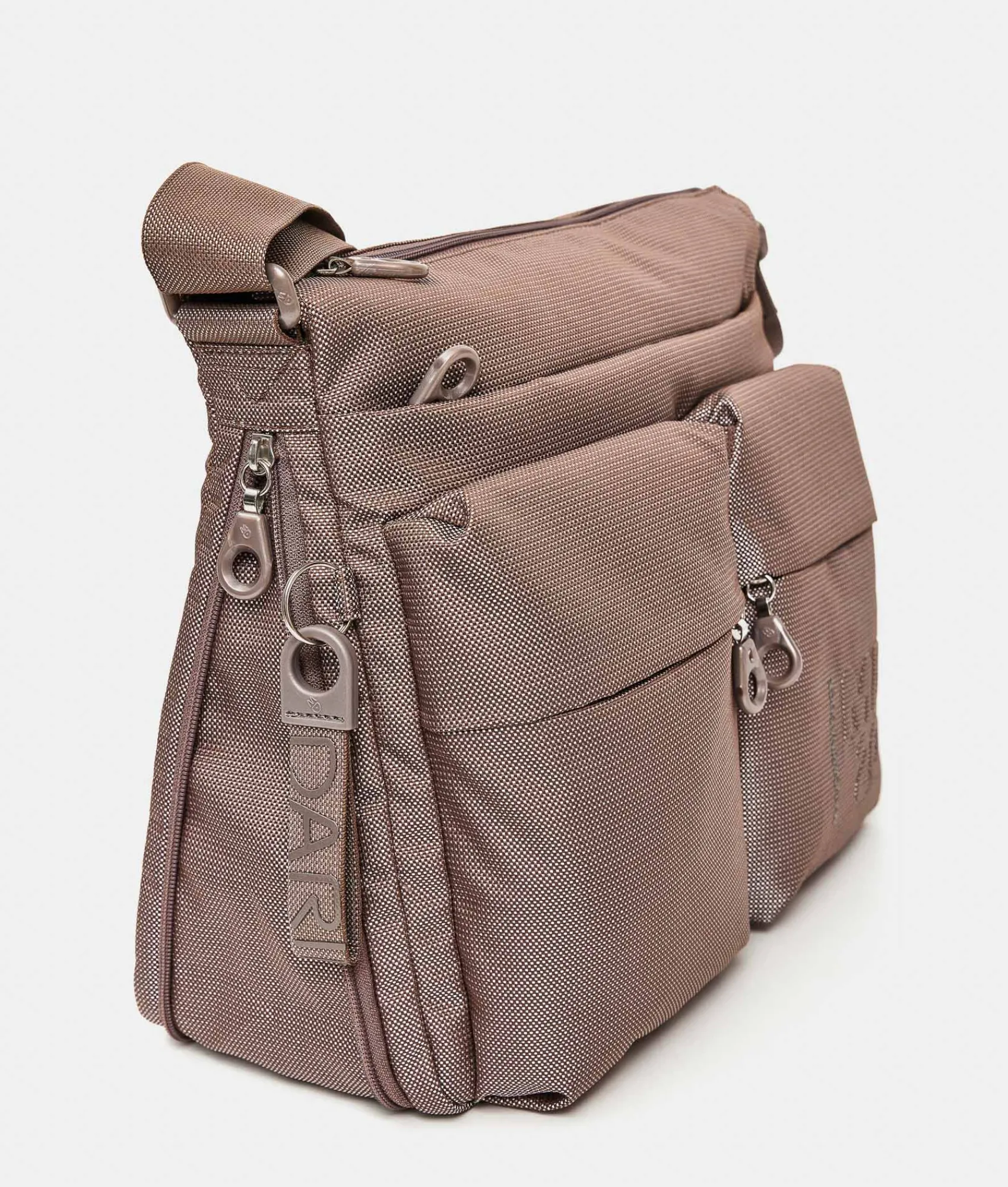 Hot Mandarina Duck MD20 Large .Expandable Crossbody Bag Taupe