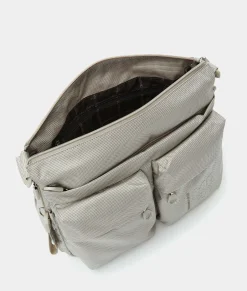 Clearance Mandarina Duck MD20 Large .Expandable Crossbody Bag WhitecapGrey