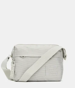 New Mandarina Duck MD20 Medium Crossbody Bag 1 Pocket WhitecapGrey