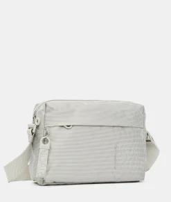 New Mandarina Duck MD20 Medium Crossbody Bag 1 Pocket WhitecapGrey