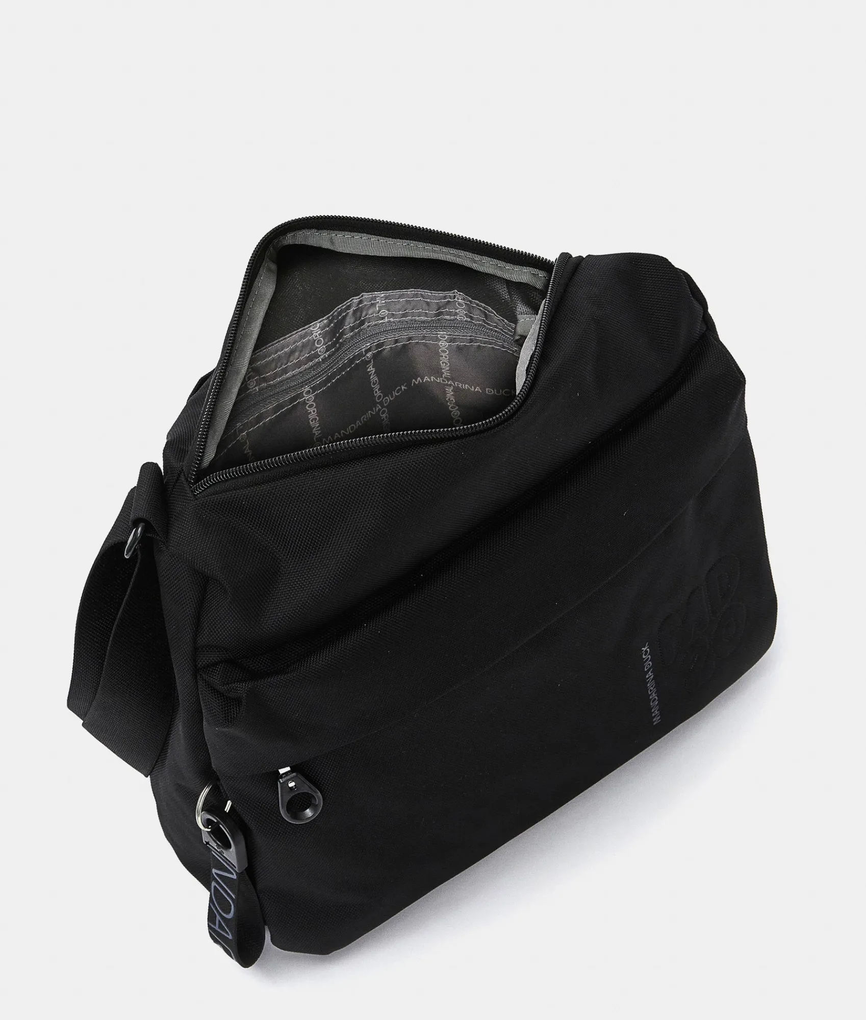 Sale Mandarina Duck MD20 Medium Crossbody Bag 2 Pockets Black