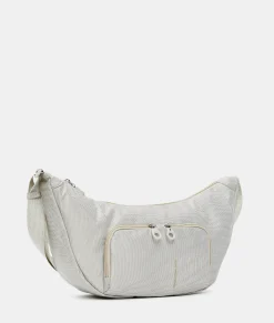 New Mandarina Duck MD20 Medium Hobo WhitecapGrey