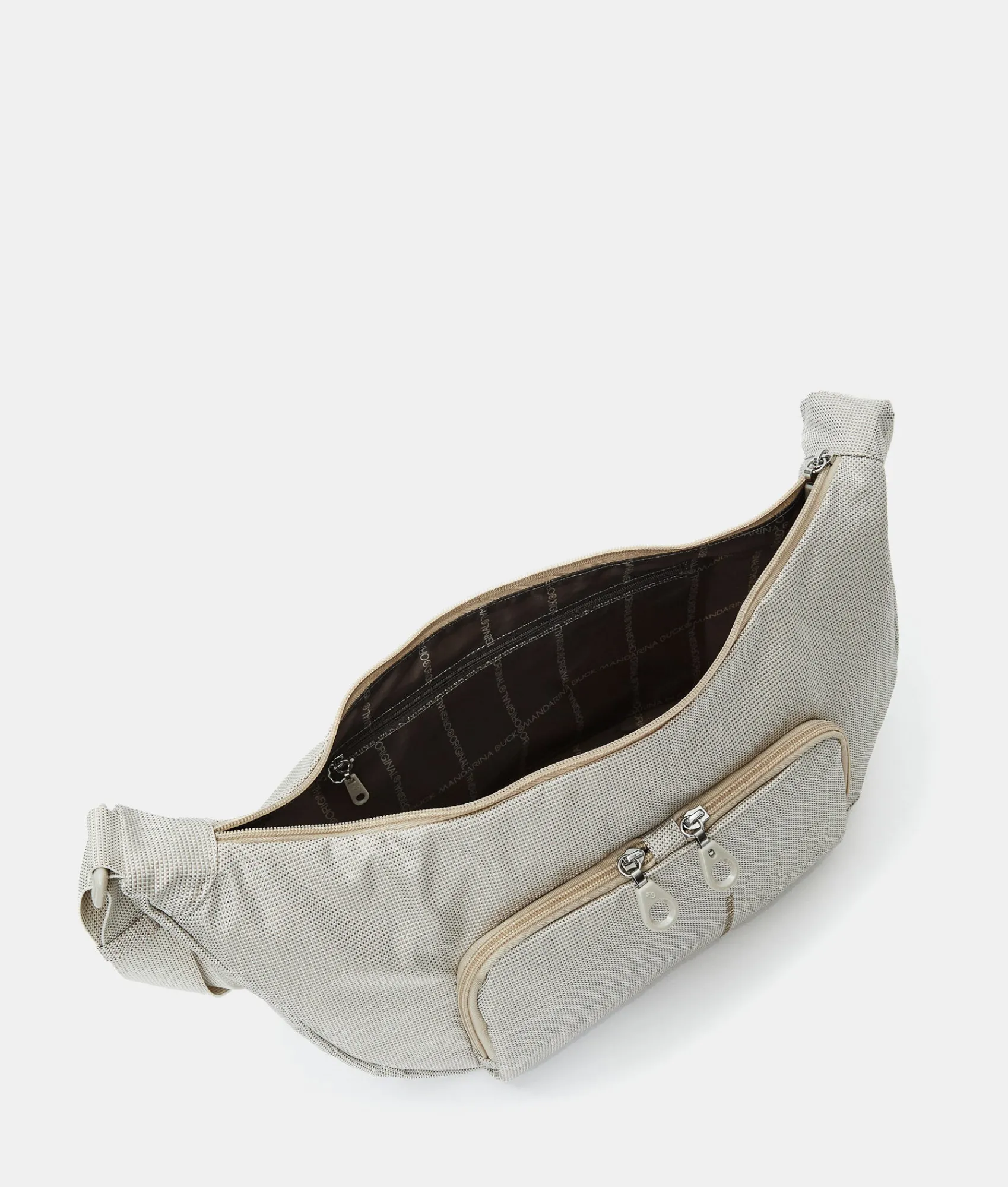 New Mandarina Duck MD20 Medium Hobo WhitecapGrey