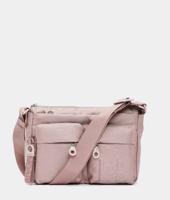 New Mandarina Duck MD20 Multipockets Crossbody Bag Rose