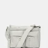 Outlet Mandarina Duck MD20 Multipockets Crossbody Bag WhitecapGrey