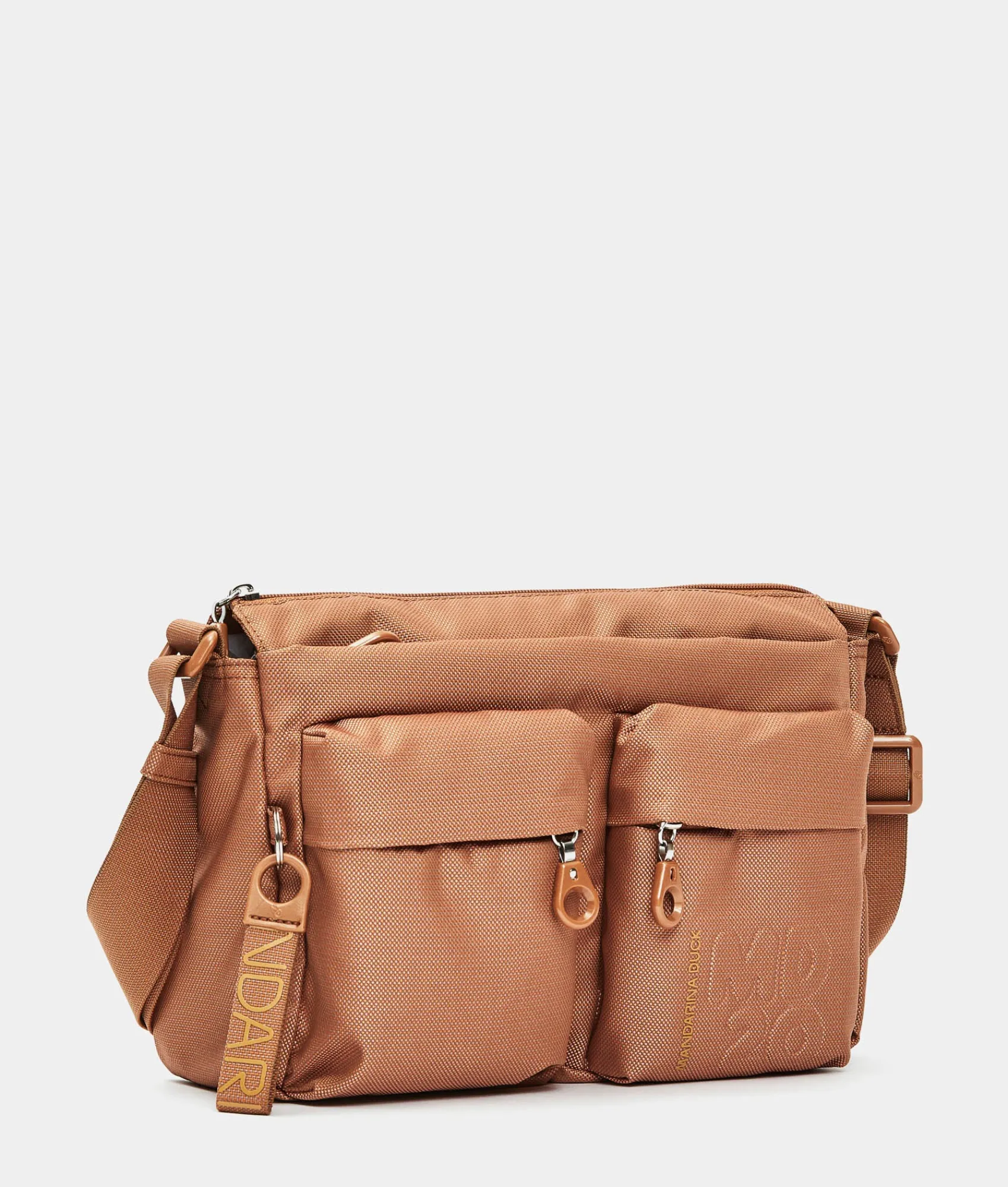 Fashion Mandarina Duck MD20 Multipockets Crossbody Bag Rust