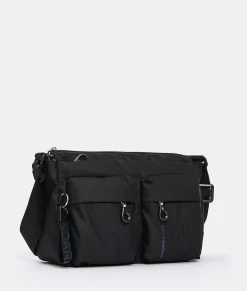 Sale Mandarina Duck MD20 Multipockets Crossbody Bag Black