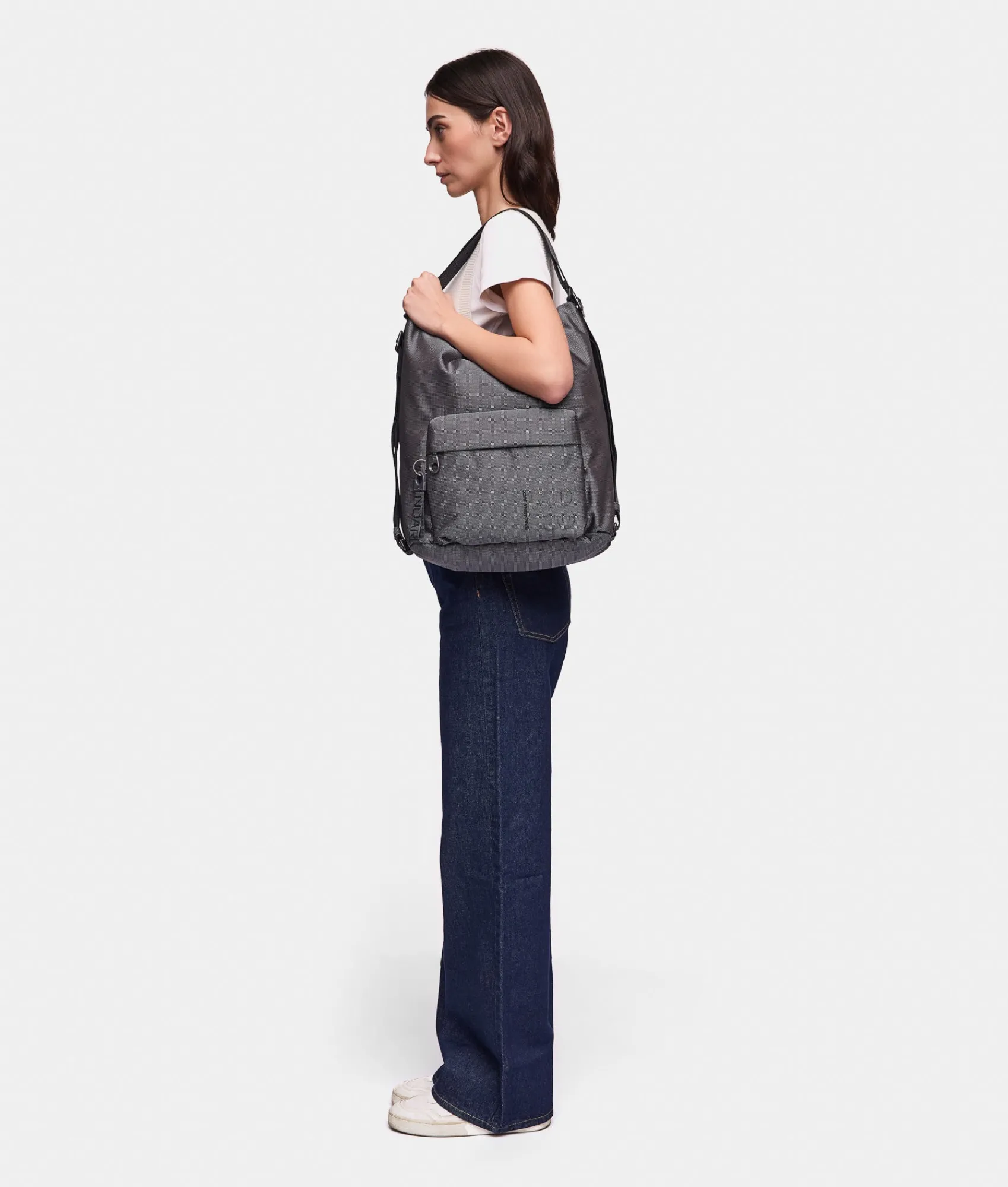 Outlet Mandarina Duck MD20 Shoulder Bag Steel