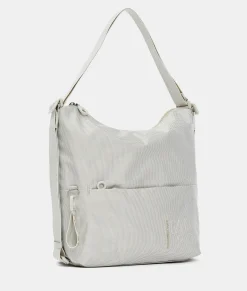 Outlet Mandarina Duck MD20 Small Shoulder Bag WhitecapGrey