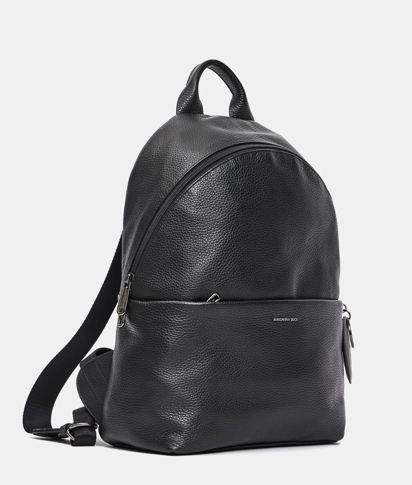 Hot Mandarina Duck MELLOW LEATHER Backpack Nero