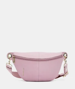Sale Mandarina Duck MELLOW LEATHER Belt Bag LilacRose