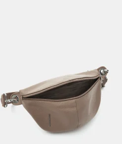 Hot Mandarina Duck MELLOW LEATHER Belt Bag WarmTaupe