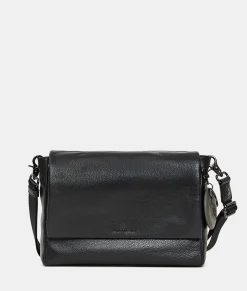 Clearance Mandarina Duck MELLOW LEATHER Crossbody Bag Nero