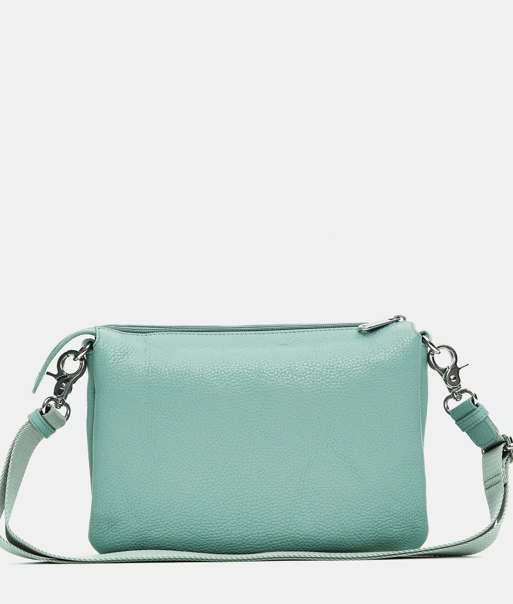 Best Mandarina Duck MELLOW LEATHER Large Triple Pochette IcebergGreen