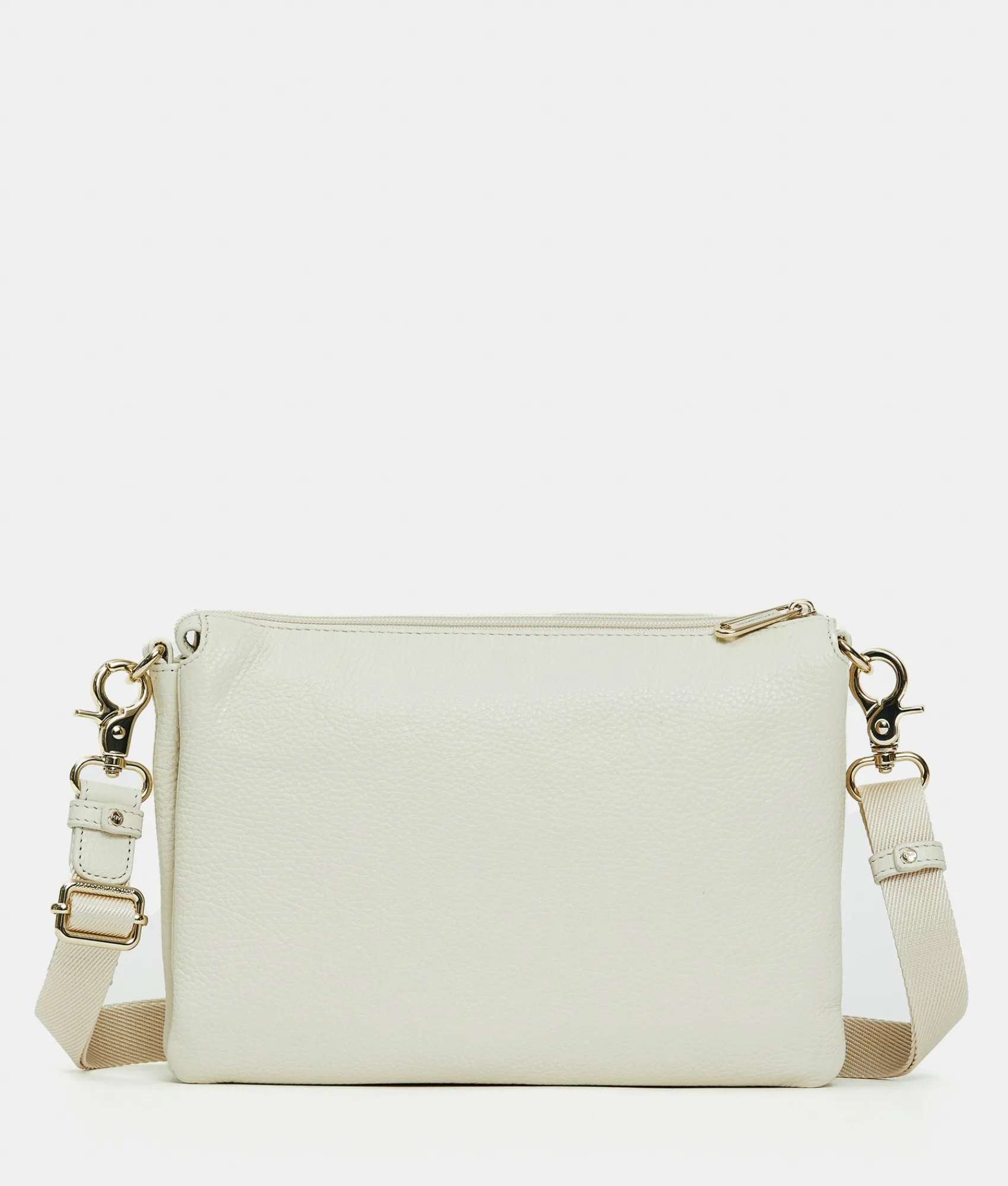 Online Mandarina Duck MELLOW LEATHER Large Triple Pochette Almond