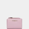 Fashion Mandarina Duck MELLOW LEATHER Leather Wallet LilacRose