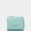 Hot Mandarina Duck MELLOW LEATHER Leather Wallet IcebergGreen