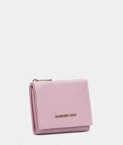 Fashion Mandarina Duck MELLOW LEATHER Leather Wallet LilacRose