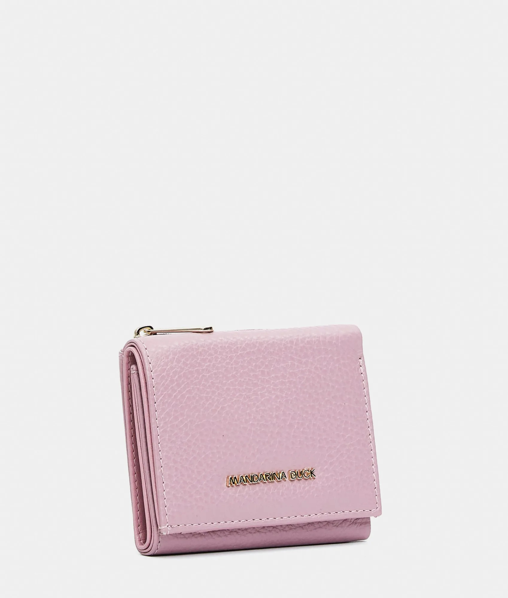 Fashion Mandarina Duck MELLOW LEATHER Leather Wallet LilacRose