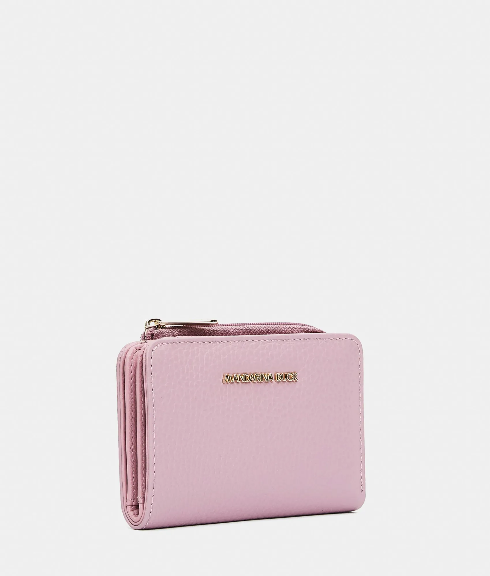 Fashion Mandarina Duck MELLOW LEATHER Leather Wallet LilacRose