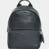 Outlet Mandarina Duck MELLOW LEATHER Medium Backpack Nero