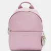 Online Mandarina Duck MELLOW LEATHER Medium Backpack LilacRose