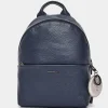 Discount Mandarina Duck MELLOW LEATHER Medium Backpack DressBlue