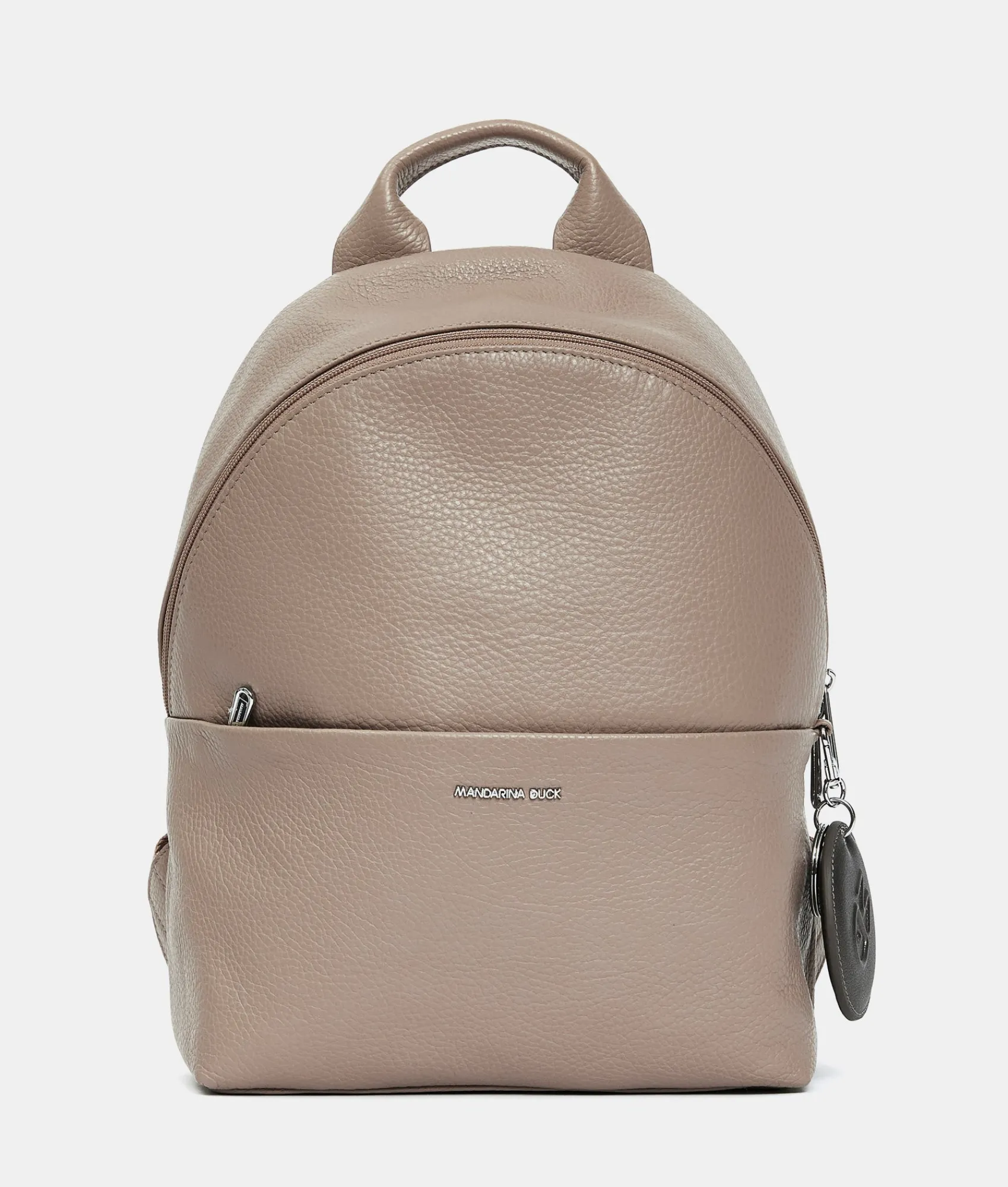 Hot Mandarina Duck MELLOW LEATHER Medium Backpack WarmTaupe